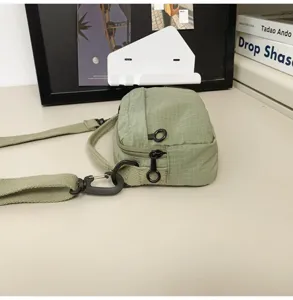 Damen Nylon Umhängetasche wasserdicht leicht lässig Schultertasche Detailansicht Handtasche