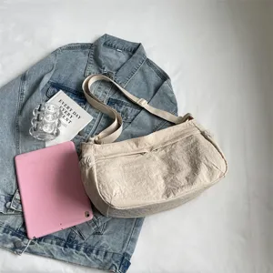 Laessige Nylon Umhaengetasche fuer Damen leichte grosse Kapazitaet Schultertasche