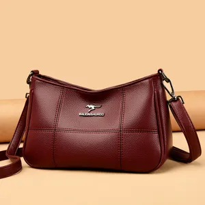 Damen Casual PU Leder Umhängetasche Mode Gesteppt Weiche Schulter Handtasche Große Kapazität Pendler Tägliche Handtasche