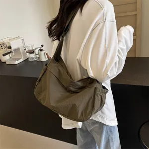 Damen lässige Nylon Umhängetasche große Kapazität vielseitige Schultertasche Alltag