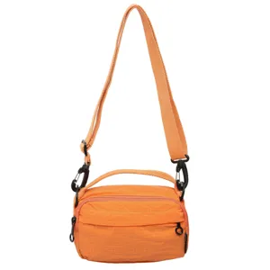 Oranger Nylon Umhängetasche, leichte wasserdichte Freizeit-Schultertasche für Damen.
