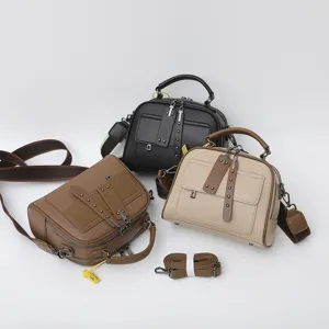Modische Damen Umhängetasche in mehreren Farben lässige Handtasche mit verstellbarem Gurt.