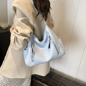 Damen Große Kapazität Tote Tasche Mode PU Leder Lässig Umhängetasche Multifunktional Pendler Handtasche