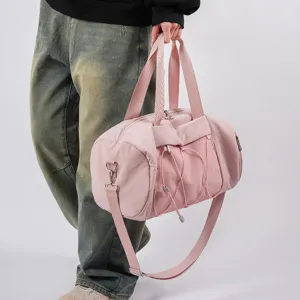 Damen Nylon Lässige Reise Handtasche Große Kapazität Schulter Umhängetasche Mode Gewebte Nähte Tägliche Tote Bag