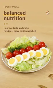 Fresh boiled egg salad plate with healthy fresh ingredients for daily nutritious diet