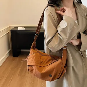 Freizeit Nylon Umhaengetasche fuer Damen Mode elegante taegliche Pendeln Dumpling Bag