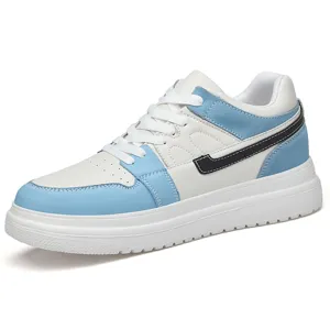 White blue casual sports sneakers for women men lightweight comfortable walking shoes everyday