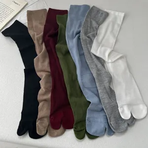 Calzini donna traspiranti rete diti separati calze tabi sottili multicolore casual