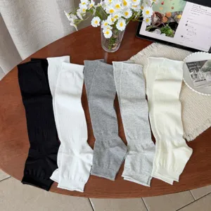 Women spring summer stirrup leg warmers knit slouch socks ballet style long socks