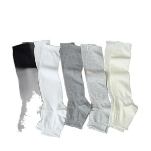 Spring summer stirrup leg warmers women knit slouch socks ballet style calf socks chic now.