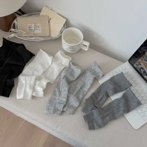 Women spring summer thin leg warmers ballet style stirrup long socks fashion casual