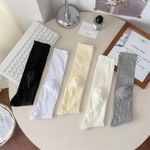 Damen Mesh lange Socken japanische Stil atmungsaktive dünne lässige Socken 5 Farben.