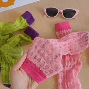 Sommer hohle Netz-Transparenz Socken Dopamin-Stil atmungsaktive Damen Wadenstrümpfe Freizeit