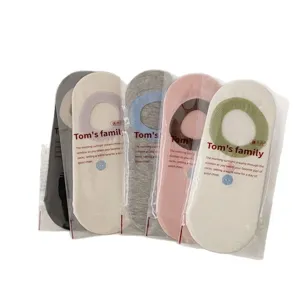 Women's summer shallow mouth invisible socks set, breathable solid color anti-slip boat socks.