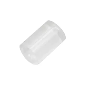 Dos boucles d'oreilles cylindriques en plastique transparent accessoire bricolage