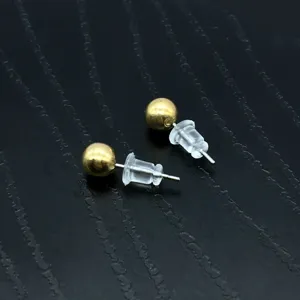 Poussettes de Boucle d'Oreille en Plastique Transparent Embouts Sûrs Accessoires de Fabrication de Bijoux DIY