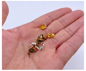 DIY jewelry findings metal bead tips crimp covers dual loop clasp components detailed view