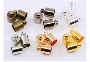 Copper electroplated tassel cap bell charms for DIY jewelry accessories and bag making.