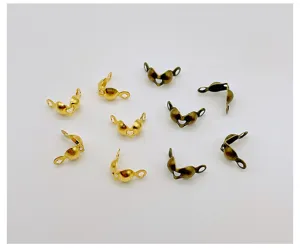 DIY metal jewelry accessories double head clasp positioning bead jewelry making findings.