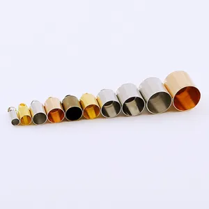 Copper electroplated tassel caps bell shaped DIY jewelry making accessories for earrings.