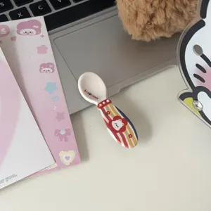 Cute Westie dog spoon hair clip, funny cartoon tableware hairpin for daily hair styling.