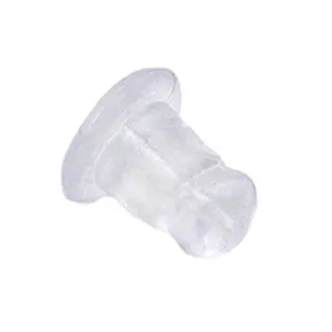 Embouts d'oreilles transparents en plastique, accessoires pour bijoux DIY.