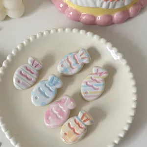 Cute creamy color wavy little fish hair clips macaron sweet bangs cartoon hair accessories