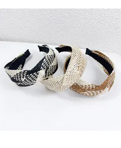 Woven braided headband stylish hair accessory casual daily wear fashion hair hoop for women