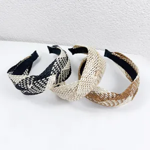 Stylish braided headband set for women, casual twisted hair hoop, chic Mori style hair accessories.