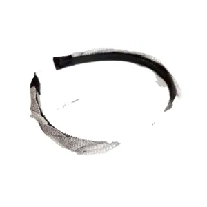 Elegantes koreanisches Perlen Stoff geflochtenes Stirnband für Damen vielseitiges Haarteil