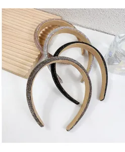 Sparkling rhinestone headband full diamond hair hoop elegant hair accessories for women