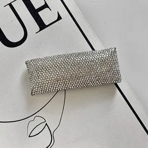 Elegant rhinestone hair clip sparkling crystal bobby pin for women daily styling accessory