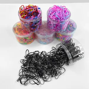 Colorful Rubber Hair Ties High Elasticity Disposable Hair Bands Thickened Hair Ropes For Women Daily Hair Styling