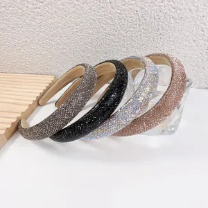 Sparkling rhinestone padded headband set luxury crystal hair hoop chic versatile hair accessories