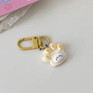 Portachiavi con zampa di gatto carina, ciondolo borsa cartone animato, charm artiglio gattino per ragazze.