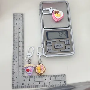 Schattige hars dessert taart sleutelhanger tas charm hanger detail weergave item