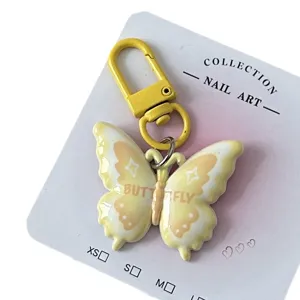 Colorful butterfly keychain sweet cute bag pendant charm accessory for women and girls gift
