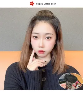 Invisible hair volume pad bump up tool breathable root lifter for flat crown and back hair.