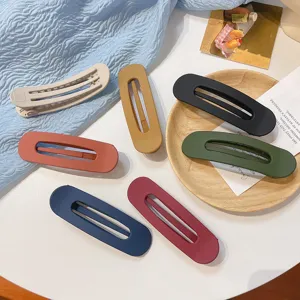 Matte hair clips set large flat hair barrettes minimalist styling accessories for women girls