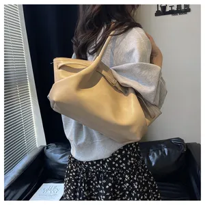 Casual απλή τσάντα tote μεγάλη χωρητικότητα γυναικεία μόδα ώμου κάτω από το βραχίονα