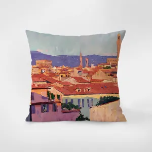 French vintage oil painting pillow cover, modern minimalist art sofa living room cushion.