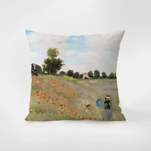 Vintage oil painting printed throw pillow soft velvet decorative sofa cushion cover art decor