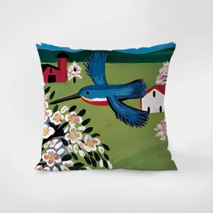 Modern Nordic Maud Lewis landscape decorative throw pillow cover for sofa home decor