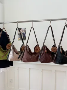 2025 new retro fashion shoulder bag casual tote vintage underarm bag for women