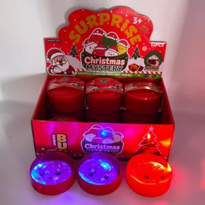 Christmas dumpling squishy toy cute stress relief decompression soft toy with glowing light base