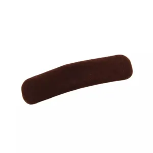 Brown velvet rectangle hair clip autumn winter side bang pin cute minimalist hair accessories