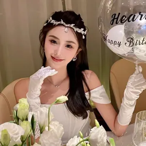 Bridal leaf crystal tiara and necklace set, elegant fairy princess hair accessory for wedding.