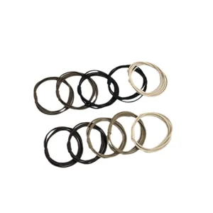 High elasticity multi-strand hair ties set minimalist durable ponytail holder for women.