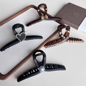 Large hair claw clip for thick hair 15cm oversized shark clip elegant hair accessories for women