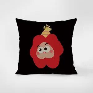 Fodera per cuscino stile pop art eccentrico divano nero cuscino moderno schienale sedia
